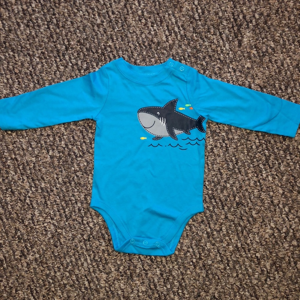Baby shark, long sleeve onesie
